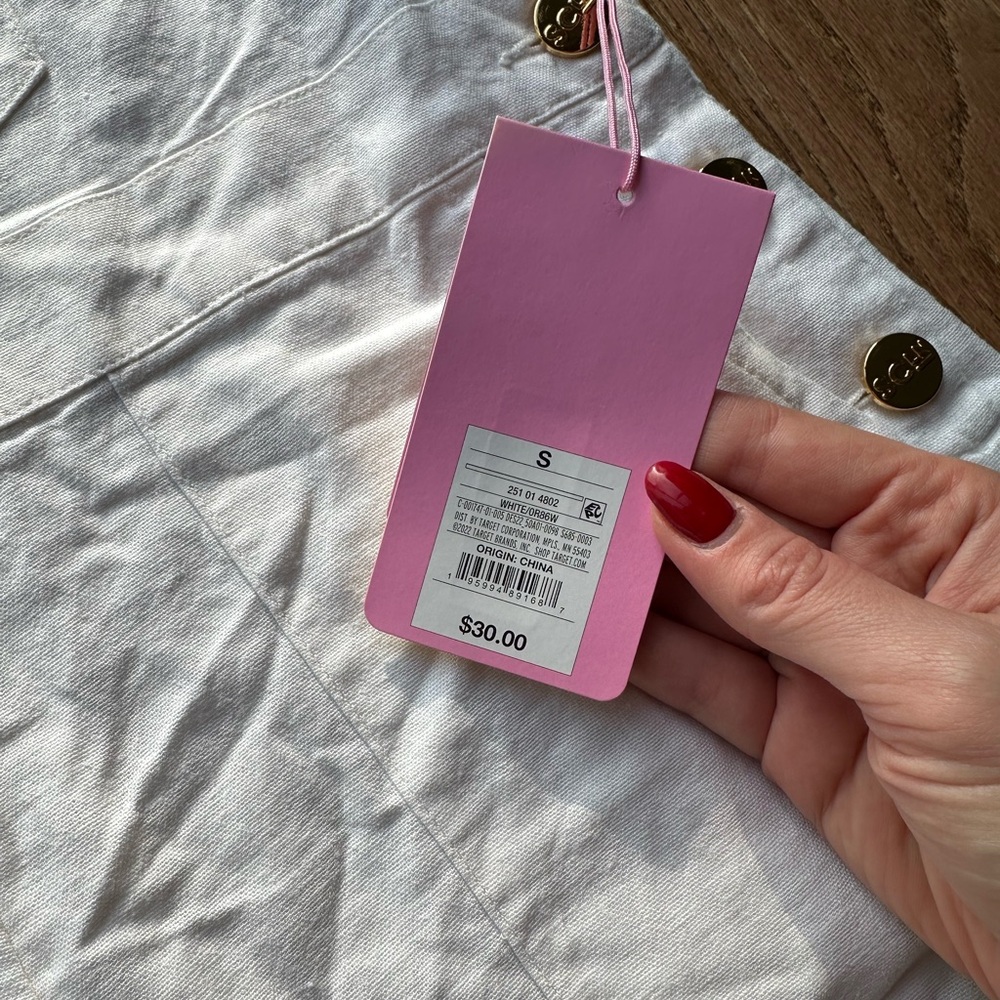 Target x Stoney Clover Brand New (NWT) Linen Blend Overall - White - Picture 8 of 10